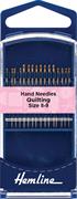 Quilting Hand Needles, 16 pack, size 8-9, Gold Eye